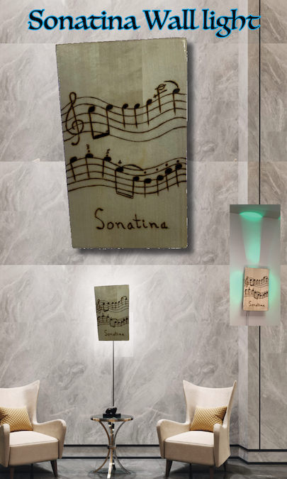 Fior the Love of Music wall light Sonatina, LED wall light